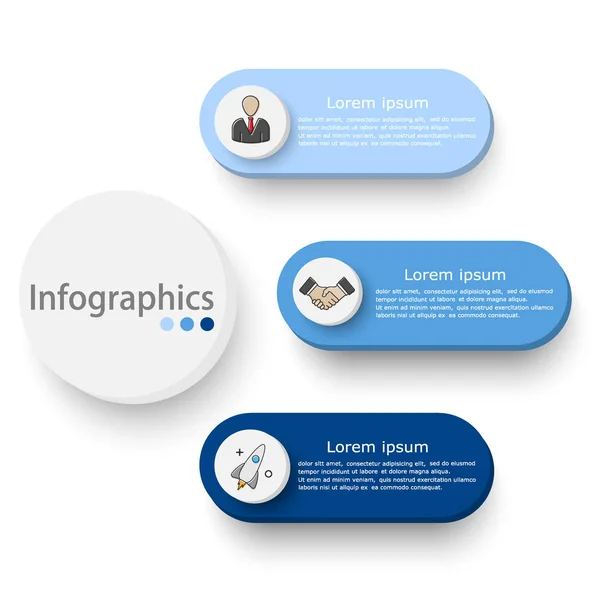 Ilustración Vectorial Una Plantilla Infográfica Para Análisis Negocio Trabajo Equipo — Vector de stock