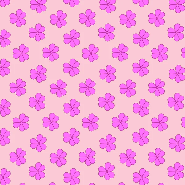 Çiçekler kusursuz vektör deseni oluşturur