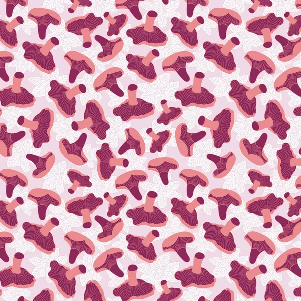 Tatlı mantarlar dikişsiz vektör deseni