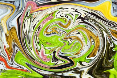 Çoğunlukla yeşil renkle oval doku.