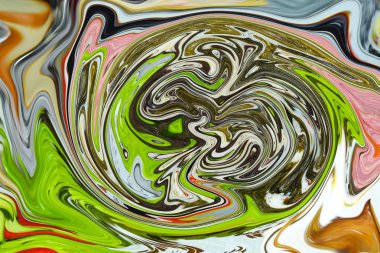 Çoğunlukla yeşil renkle oval doku.