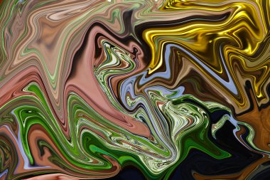 Renk konturların kaotik yönü çizim sanatı.