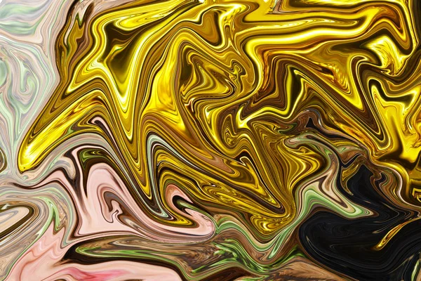 Abstract texture of golden color with sharp corners and various color shades randomly scattered without proportion.