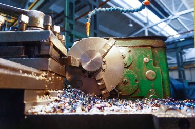 Bir Torna üzerinde işleme, makine yapım Sanayi sonra yüklenen