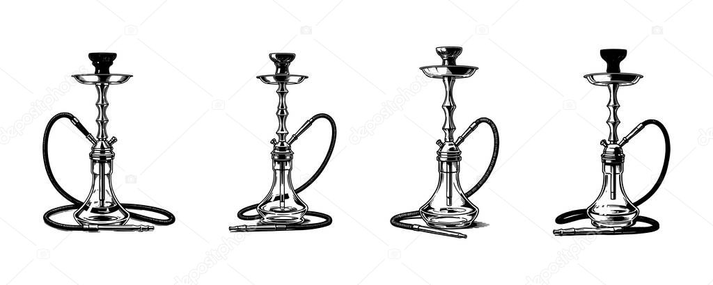 Hookah Shisha Water Pipe - Lounge & Bar Graphic Icon Set