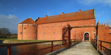 Tarihi Landmark Landskrona Citadel, Scania, Isveç