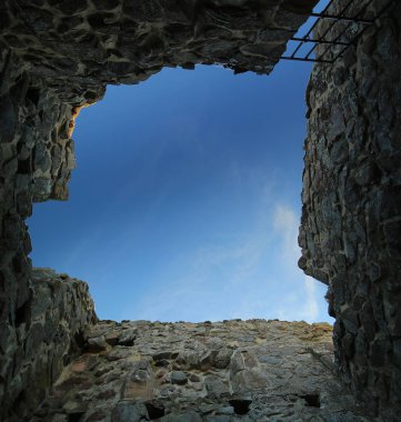 Brahehus kast bir zindan alışılmadık yukarı bakış, Jonkopings lan, Isveç