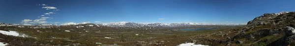 Panorama del valle Karkevagge en el norte de Suecia — Foto de Stock