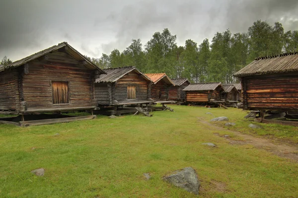 Lappstan in Arvidsjaur, a historic Sami church town in Sweden — Stock Photo, Image