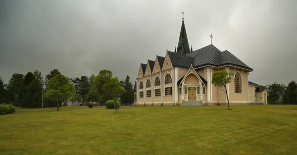 Obraz kostela Arvidsjaur ve Švédsku — Stock fotografie