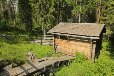 Laponya 'daki Rortrask Silanger kültür rezervinde değirmen