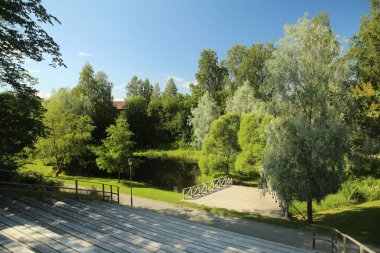 Nordanaparken, Skelleftea, İsveç Tribününden görüntüler