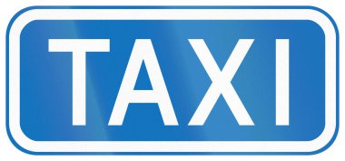 Danimarka işaret levhası - Taksi durağı.
