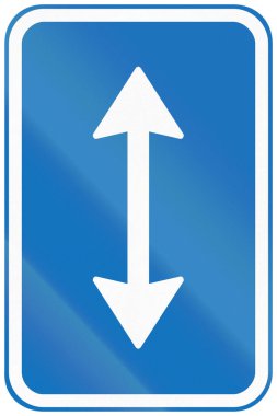 Danimarka yol tabelası paneli - önce ve sonra.