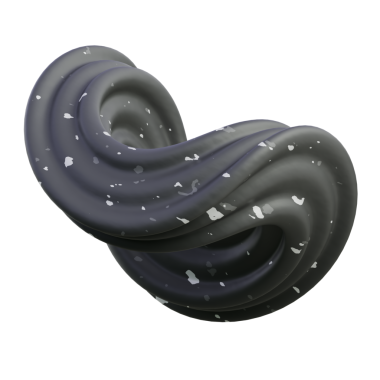 Teknolojik markalaşma ve soyut web tasarımı için ideal koyu renkli 3B düğüm.