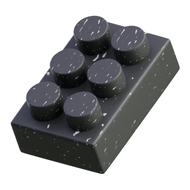 Ürün çekimleri ve tasarım modelleri için koyu 2x3 tuğla.