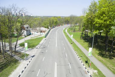 Otobanın üst görünümü.