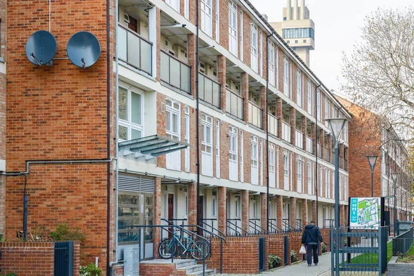 Rad Rådets Bostäder Lägenheter Östra London — Stockfoto