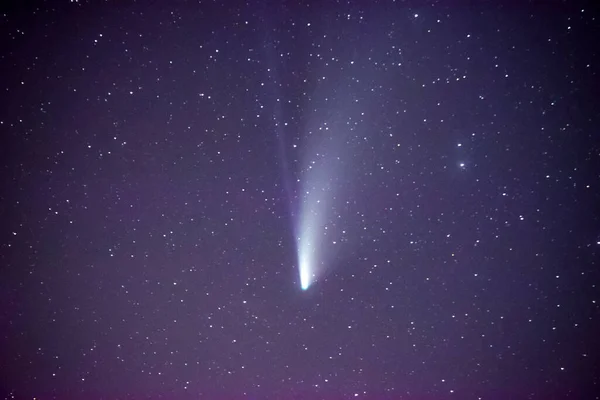 Komet Neowise Vom Tuhinj Tal Aus Gesehen Slowenien — Stockfoto