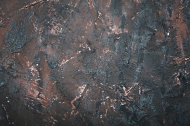 eski metal arka plan veya doku. Grunge dekoratif koyu mavi soyut, sıva duvar arka plan Brown. Kasvetli kaba doku. Web Banner veya kopya alanı tasarım ile duvar kağıdı. 