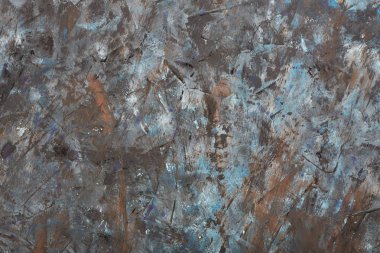 eski metal arka plan veya doku. Grunge dekoratif koyu mavi soyut, sıva duvar arka plan Brown. Kasvetli kaba doku. Web Banner veya kopya alanı tasarım ile duvar kağıdı. 