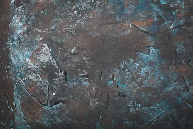 eski metal arka plan veya doku. Grunge dekoratif koyu mavi soyut, sıva duvar arka plan Brown. Kasvetli kaba doku. Web Banner veya kopya alanı tasarım ile duvar kağıdı.