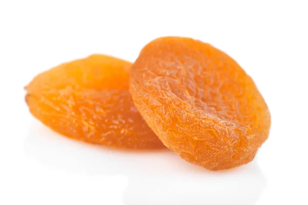 Torkad Aprikos Ingrediens Närbild Isolerad Vit Bakgrund Orange Aprikossoppa Frukt — Stockfoto