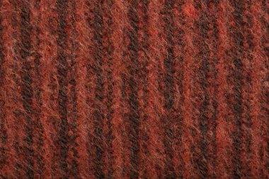 Yünlü kumaş yakın çekim. Geometrik desen kumaş.