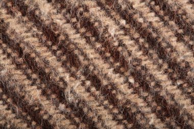 close image of a brown fabric