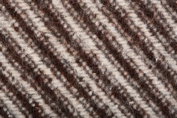 Woolen Fabric Close Fabric Geometric Pattern — Stock Photo, Image