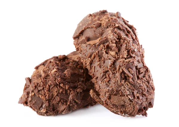 Sortiment Cukroví Čokoládové Bonbóny Izolovaných Bílém Pozadí Čokoládové Bonbóny Kolekce — Stock fotografie