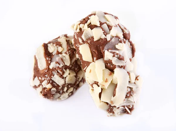 อคโกแลตขนมหวานท แยกจากพ นหล ขาว คอลเลกช นขนมช อคโกแลต นมช อกโกแลต — ภาพถ่ายสต็อก