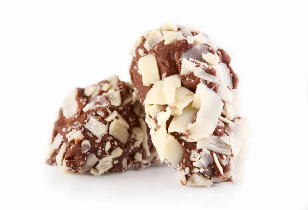 อคโกแลตขนมหวานท แยกจากพ นหล ขาว คอลเลกช นขนมช อคโกแลต นมช อกโกแลต — ภาพถ่ายสต็อก
