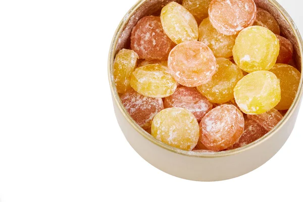 糖的彩色圆形糖果 明亮的糖果 — 图库照片