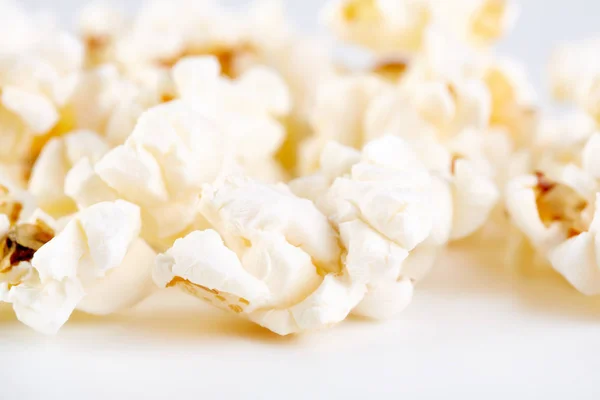 Popcorn Rand Isoliert Auf Weiß Film Fast Food Mais — Stockfoto