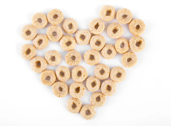 Healthy Cereal Rings White Background Good Morning Healthy Healthy Breakfast Royalty Free Stock Images