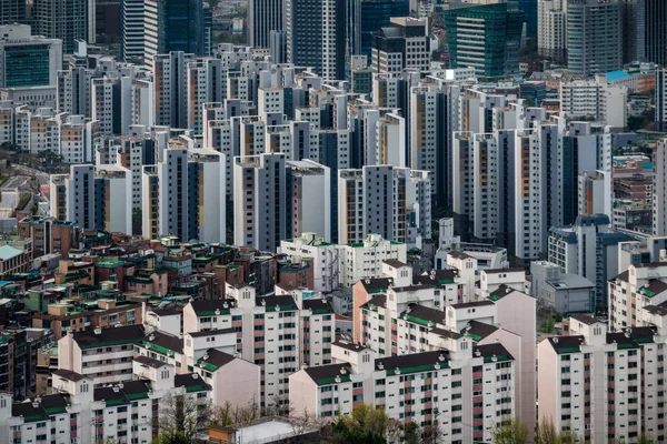 Modern condominium building or apartment in Seoul city, South Korea