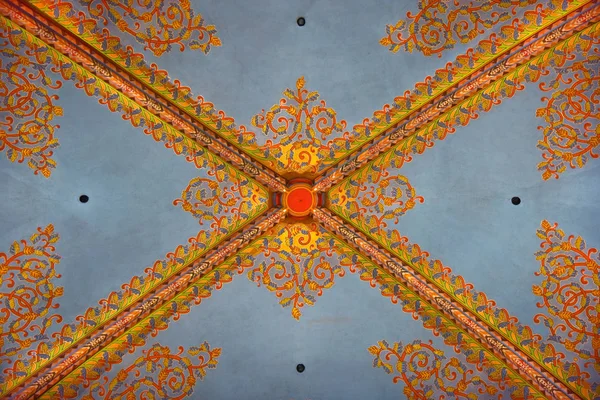 St. Matthias Katedrali'ndeki tavan parçası. Budapeşte. Macaristan. 24 Mart 2019.