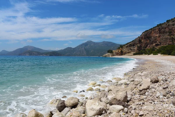 Kidrak Beach Středozemní Moře Pobřeží Turecka — Stock fotografie