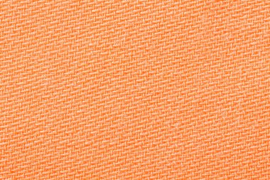 Orang kumaş arka plan doku. Detay tekstil malzeme yakın çekim.