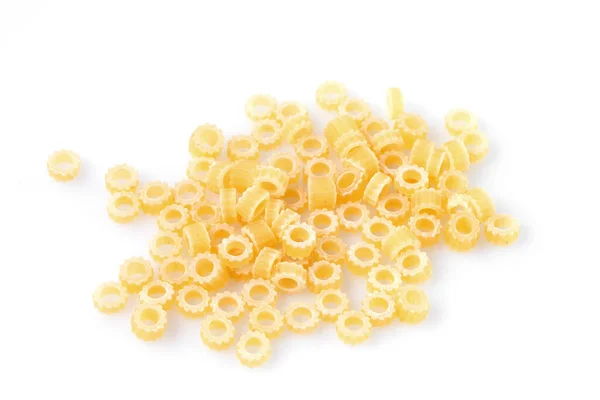 Een Close Van Ditalini Italiaanse Pasta Pasta Achtergrond Patroon Italiaanse — Stockfoto