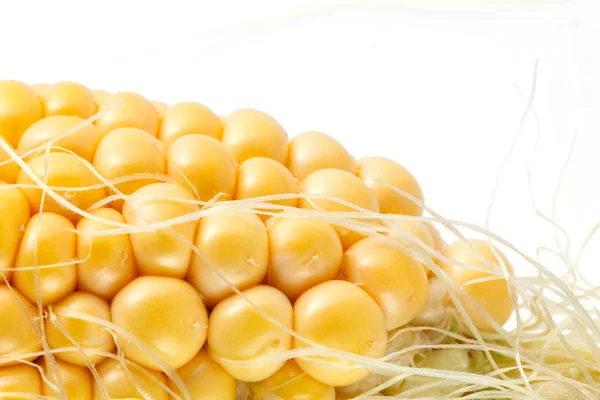 黄玉米背景 健康美味食物近照 — 图库照片