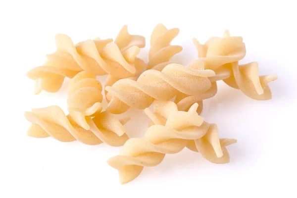 Rohkost Italienisch Macaroni Pasta Isoliert Auf Weißem Hintergrund Nahaufnahme — Stockfoto
