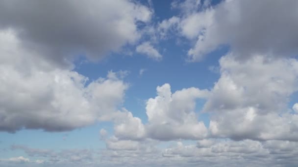 Nuvens voam sobre a timelapse da cidade — Vídeo de Stock