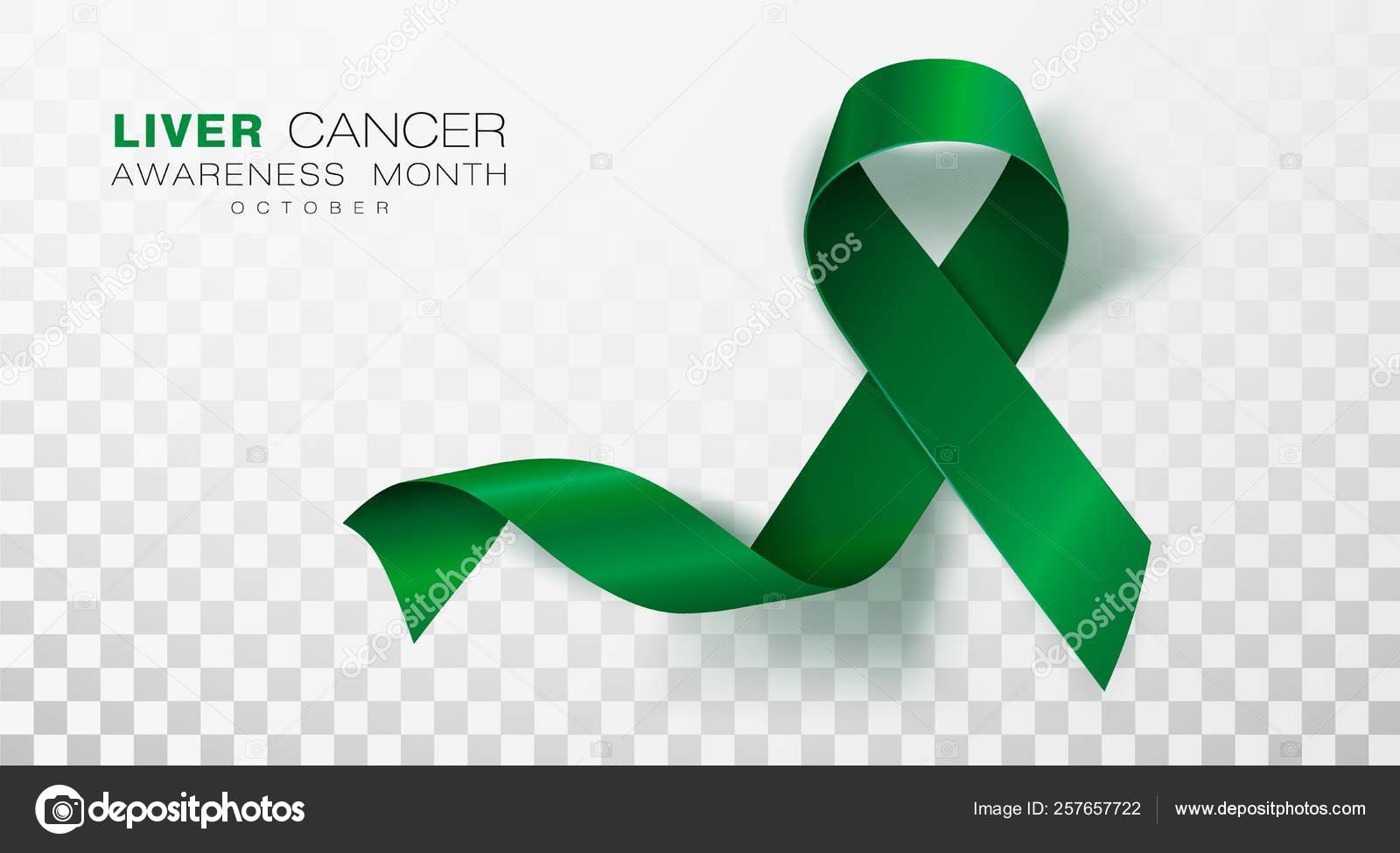 Liver Cancer Awareness Month Emerald Green Color Ribbon Isolated On Transparent Background Vector Design Template For Poster Vector Image By C Irkus Life Gmail Com Vector Stock