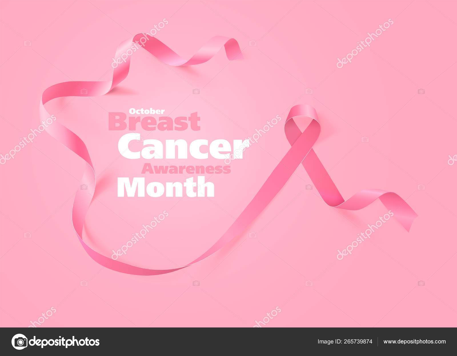Download Breast Cancer Awareness Calligraphy Poster Design Realistic Pink Ribbon October Is Cancer Awareness Month Vector Illustration Stock Vector C Irkus Life Gmail Com 265739874 PSD Mockup Templates