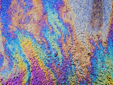 Yağ tabakası. Doku, arka plan hareketli renkli.