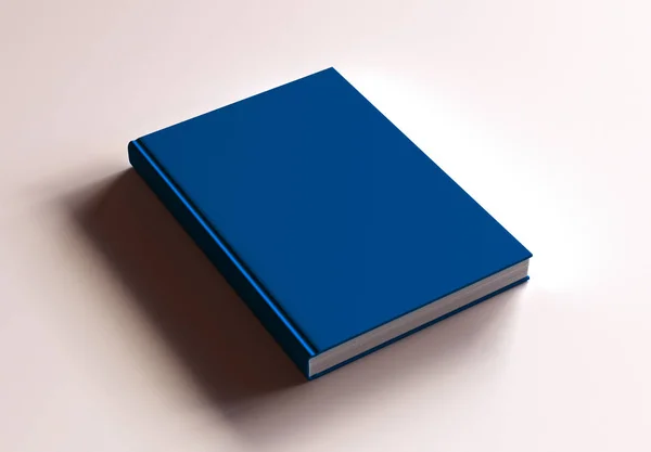सफेद पृष्ठभूमि पर हार्डकवर बुक मॉक-अप। 3 डी रेंडरिंग . — स्टॉक फ़ोटो, इमेज