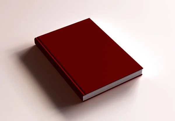 Książka Hardcover makiety na białym tle. Renderowanie 3D. — Zdjęcie stockowe