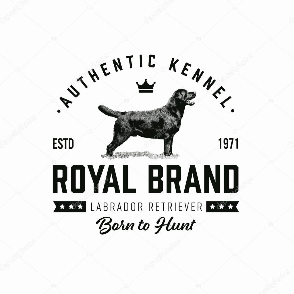 KENNEL CLUB emblem template. Vector illustration.